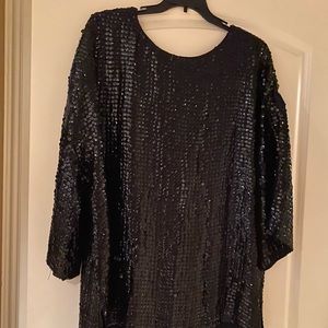 Carmen Marc Valvo Sequin Top
